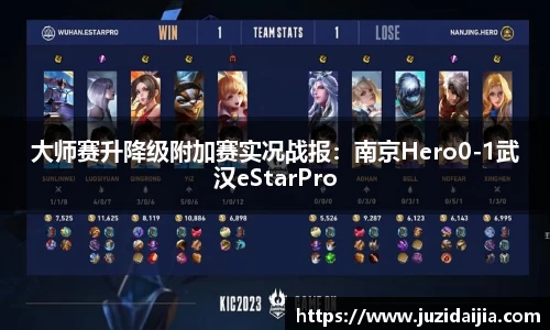大师赛升降级附加赛实况战报：南京Hero0-1武汉eStarPro